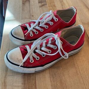 Red Canvas Converse.